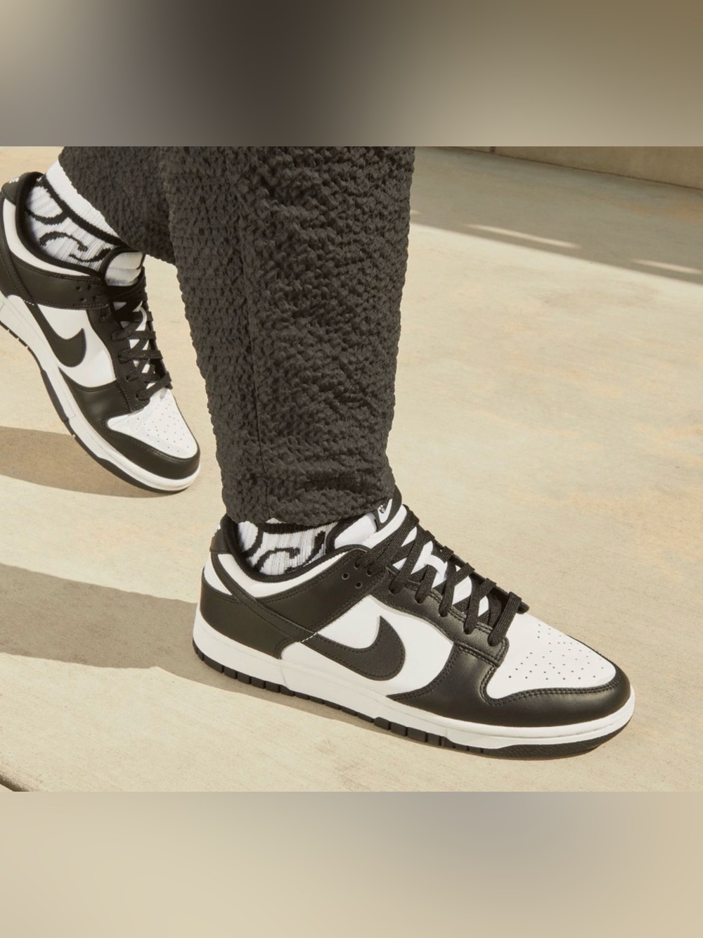 Nike Dunk Low Black White Panda Mens Size 11 - Picture 10 of 10
